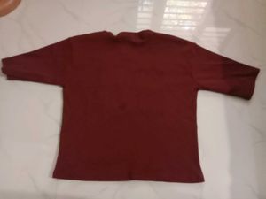 5 Sleeve Crop T Shirt