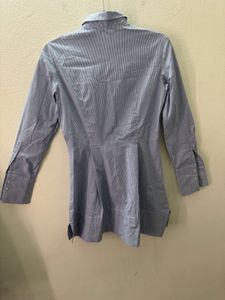 Oodji Stripes Peplum Shirt