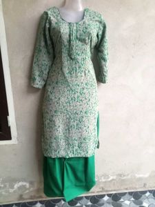 Green Multicolor Suit