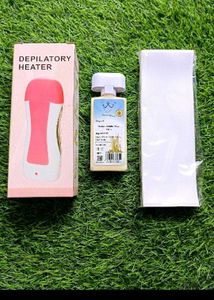 Waxing Kit With Heater, Wax And Strips