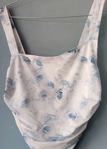 Floral Print Ruched Tank Top🤍🤌🏻