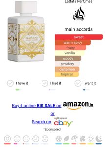 Lattafa Bade&#39;e Al Oud Honor &amp; Glory  5 ML DECANT