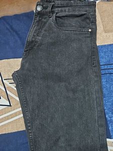 Dark Grey Denim Jeans