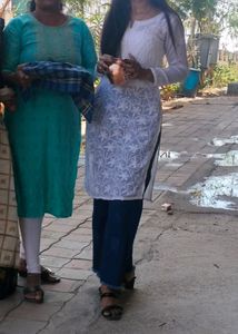 White Transparent Chikankari Kurti