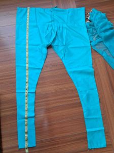 44) Teal Salwar Kameez Bottom with dupatta