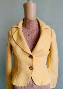 Korean Fancy Yellow Blazer