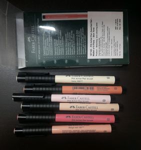 FABER-CASTELL 6 PITT Artist Pens &lt;&gt;