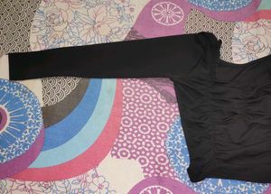 Beautiful Black Crop Top With Full Sleeves