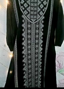 Long Black Kurti