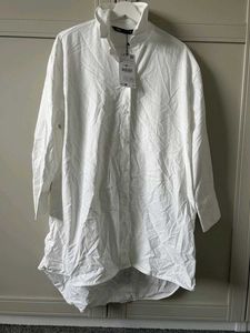 Zara White Oversized Shirt