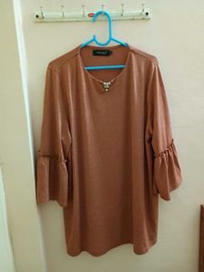 Minimalistic Nude Pink Coloured Tunic Top