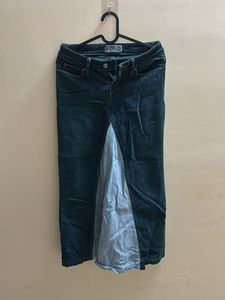 Denim Upcycled Hand Stitched Skirt