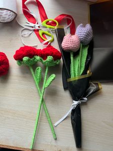 Crochet Rose Bouquet