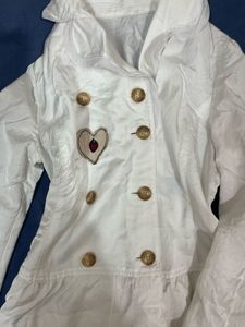 White Double Breasted Jacket