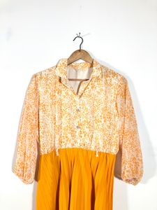 Yellow Printed Dress