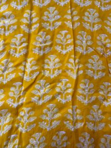 Yellow Cotton Kurta &amp; Pant