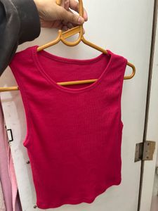 Blue and pink Tank Top