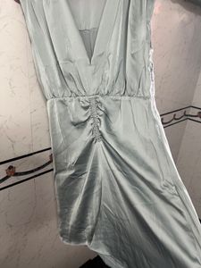Silverish Green Dress.