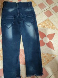 High-Waisted Denim Jeans