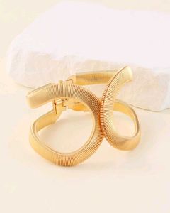 Gold Statement Bangle Bracelet