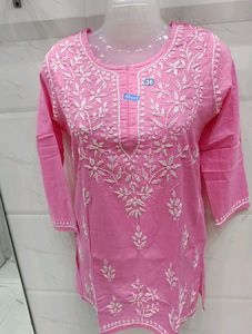 Pink Embroidered Kurta