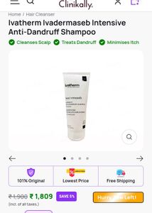 Ivatherm Anti-Dandruff Shampoo Fixed Price