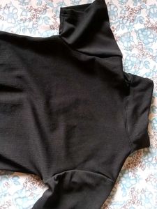 Orange and Black Bodysuit with Collar