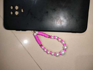 Pink &amp; Pearl Phone Charm
