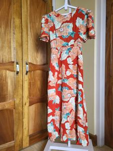 Cotton Maxi Floral Dress