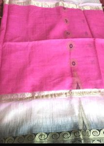 Bengal handloom Tussar Saree Without blouse Piece