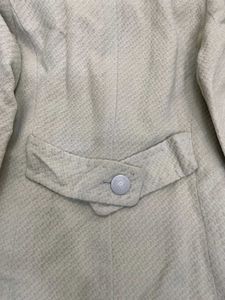 Cream Wool Blend Coat - Bust Upto 36