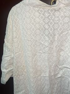 White Embroidered Kurta