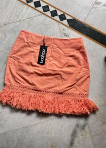 Coral Tassel Skirt