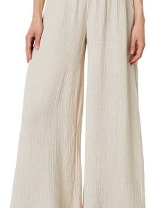 Boho Wide Leg Gauze Pants