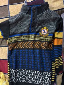 Stylish Patterned Knit Sweater