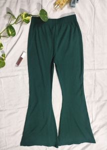 y2k ribbed flared trousers/leggings