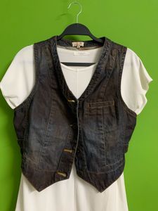 Denim Waist Coat
