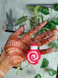 Crochet Candy Keychain