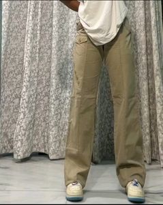 Pinteresty Biege Cargo Trousers