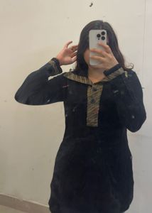 Elegant Black Kurta warm