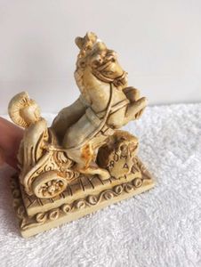 Vintage Horse Chariot Statue from Italy