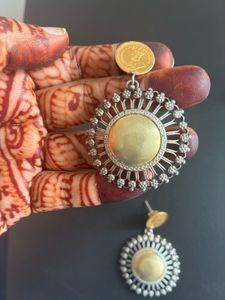 Amrapali Silver Dual toned Earrings
