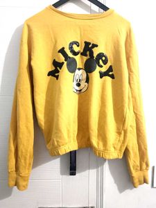 Mickey Mouse Yellow Sweatshirt