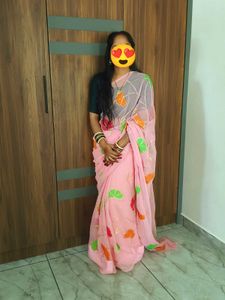 Royal Rajputana Pink  Saree Without Blouse