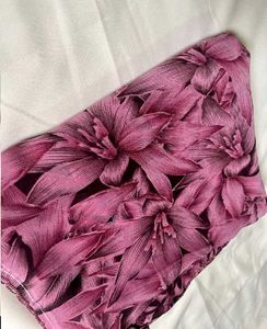 Floral Print Saree- Pink
