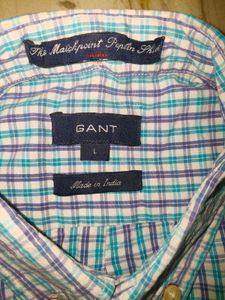 GANT Style Men’s Checkered Cotton Shirt