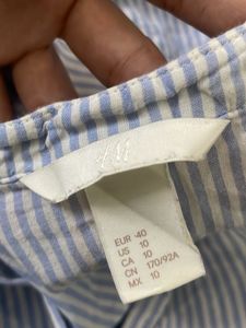 H&amp;M Striped Ruffle Top