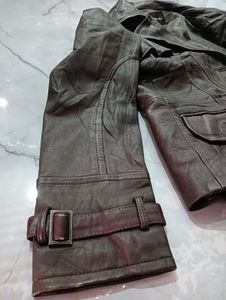 Damozel Brown Leather Jacket