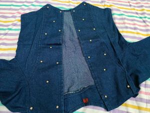 Denim Jacket with Studs