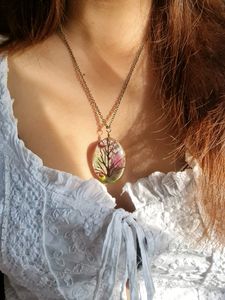 Preserved Flower Pendant